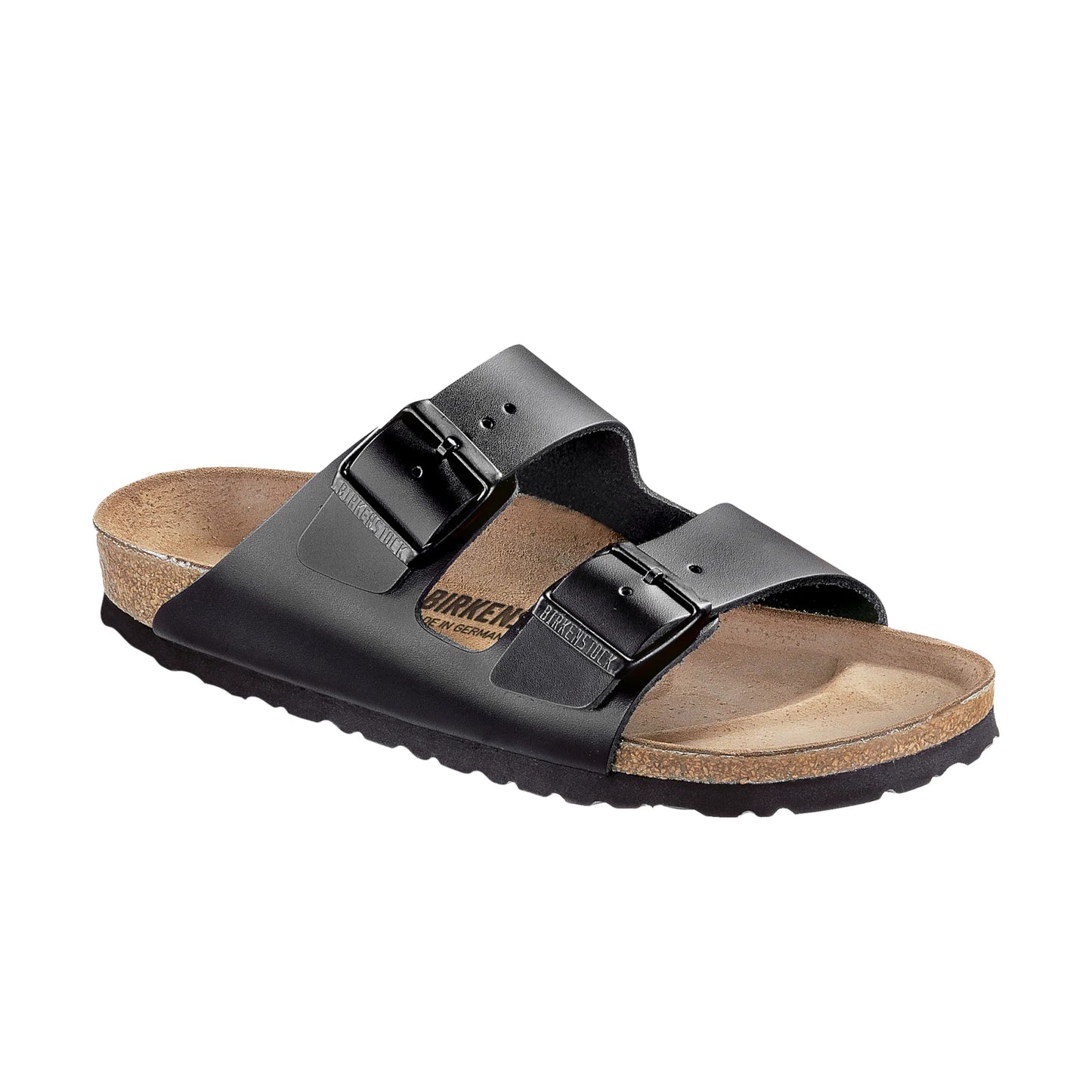 Arizona Smooth Leather Sandal - Black