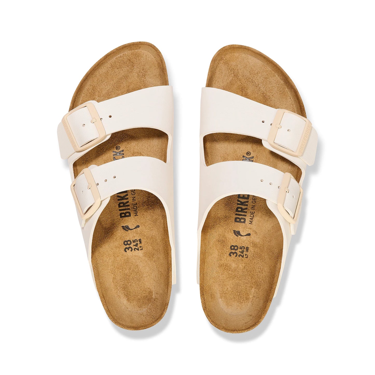 Birkenstock Arizona Eggshell Birko-Flor Sandal Top