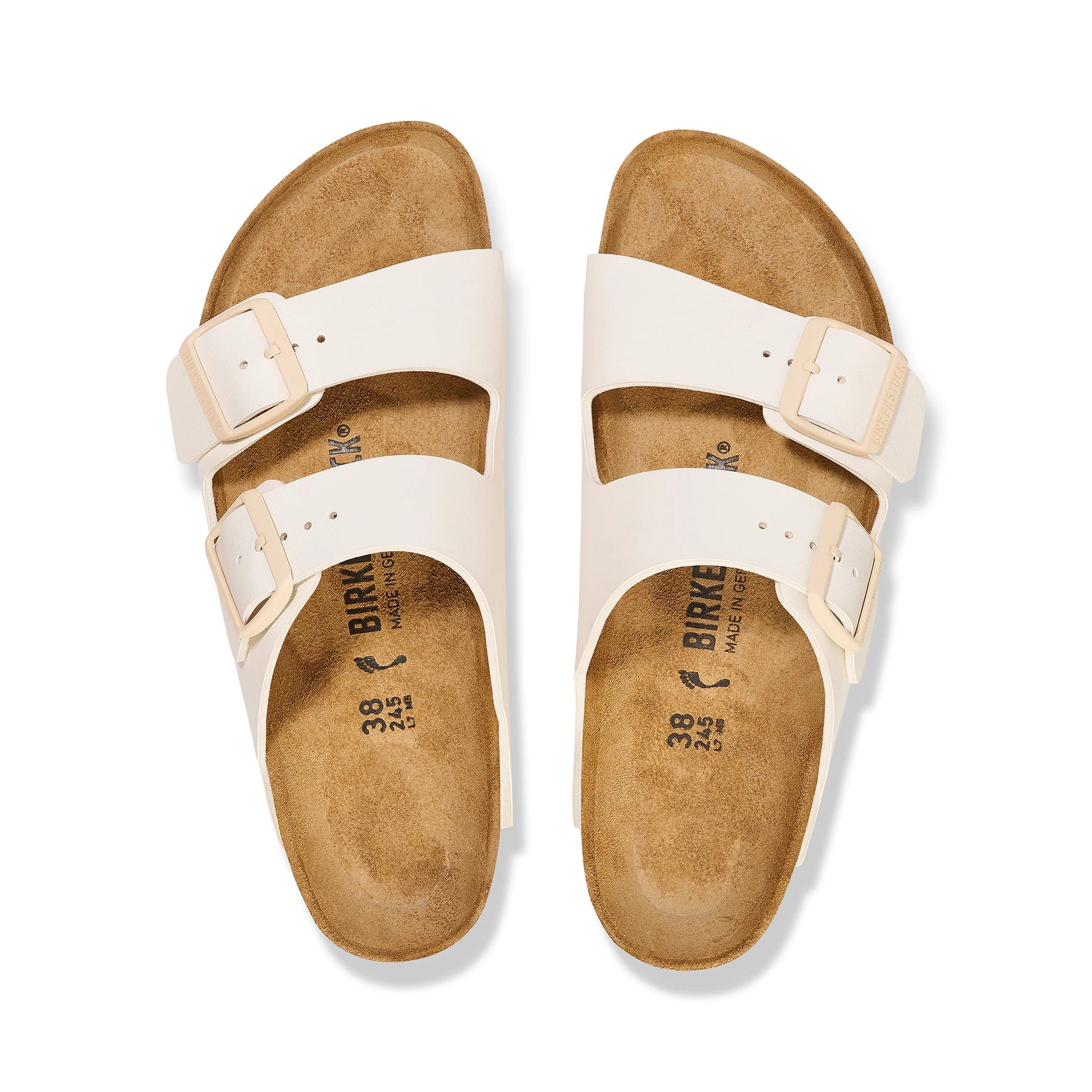 Birkenstock Arizona Eggshell Birko-Flor Sandal Top