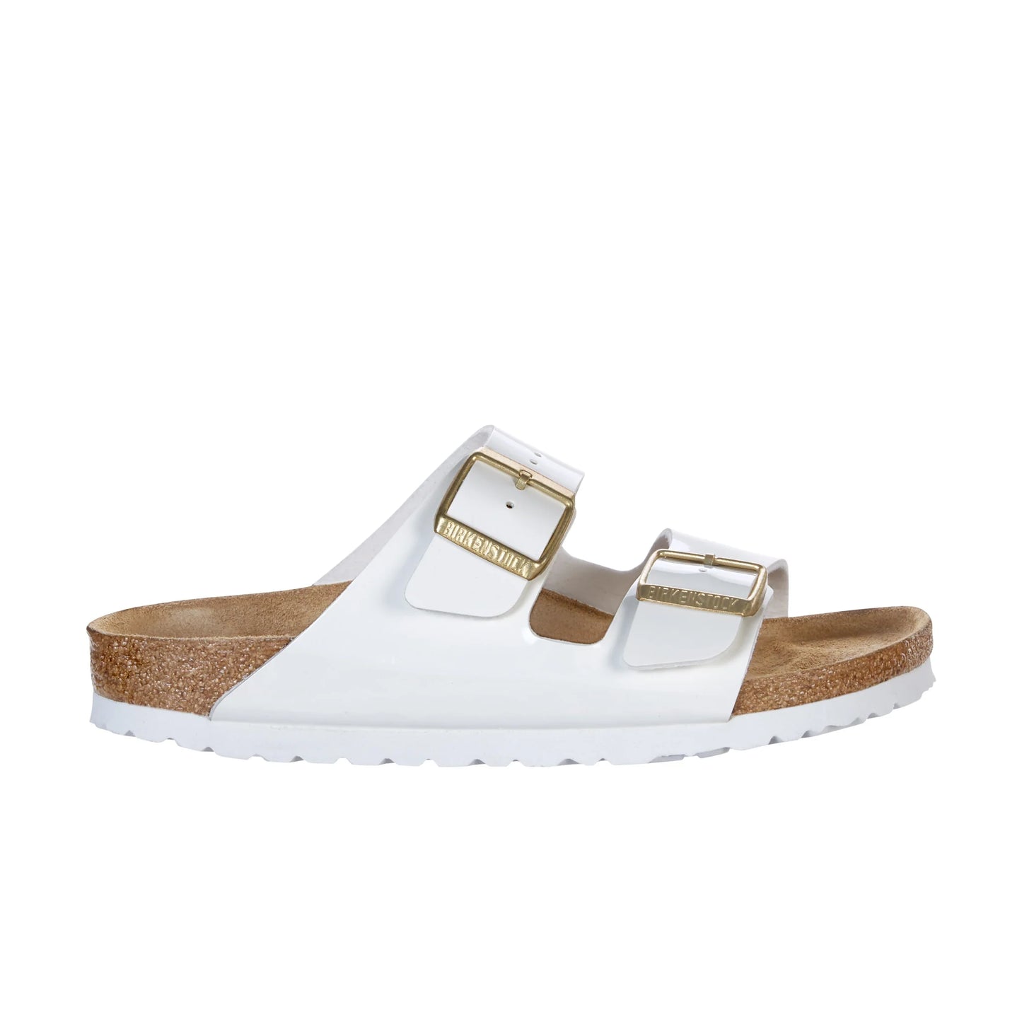 Arizona Patent Birko-Flor Sandal - White