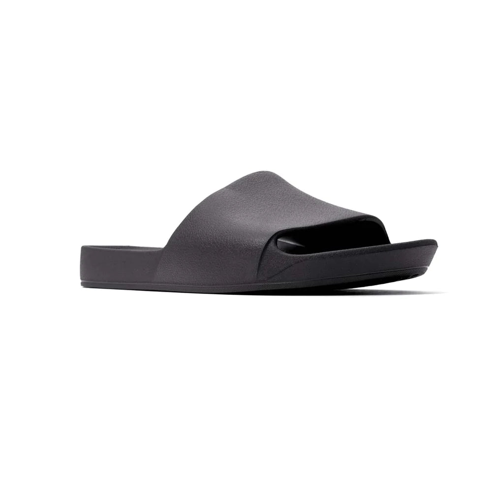 Archies Footwear Black Slide Angled