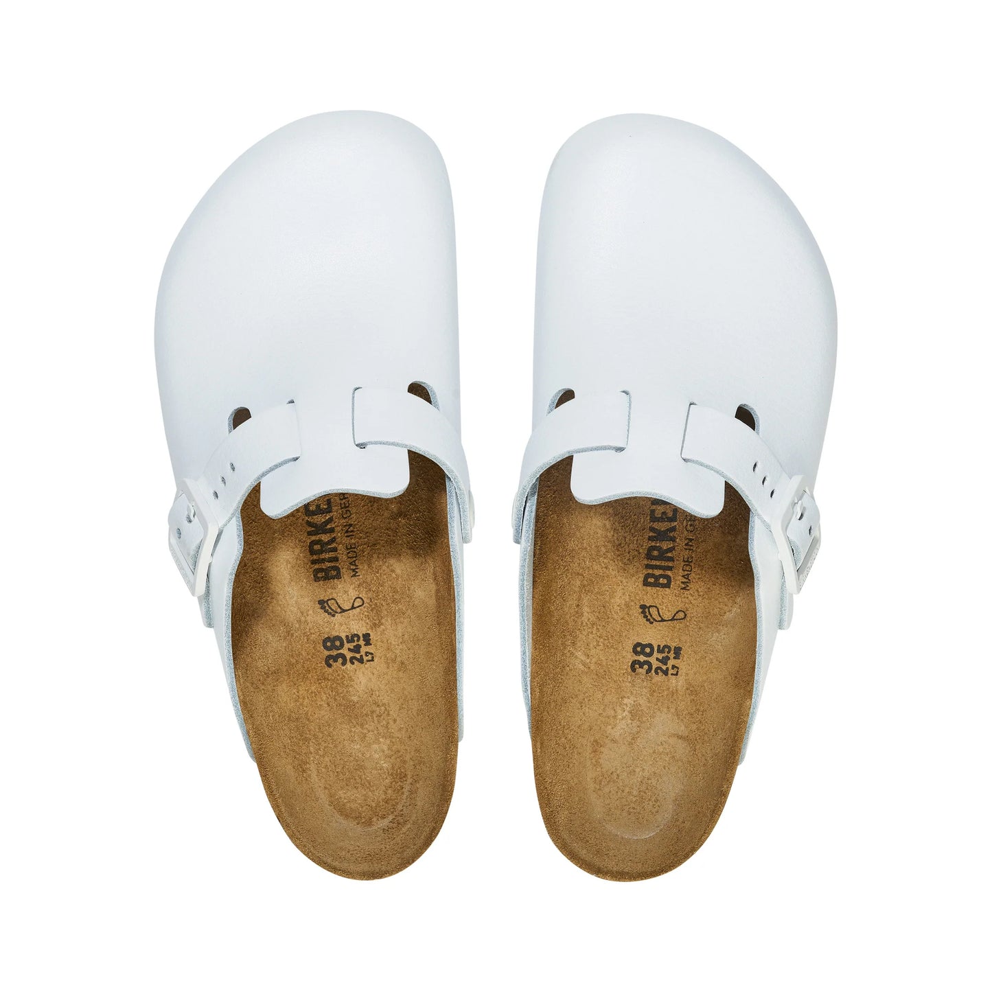 Boston Pro White Oiled Leather Clog Top - Birkenstock