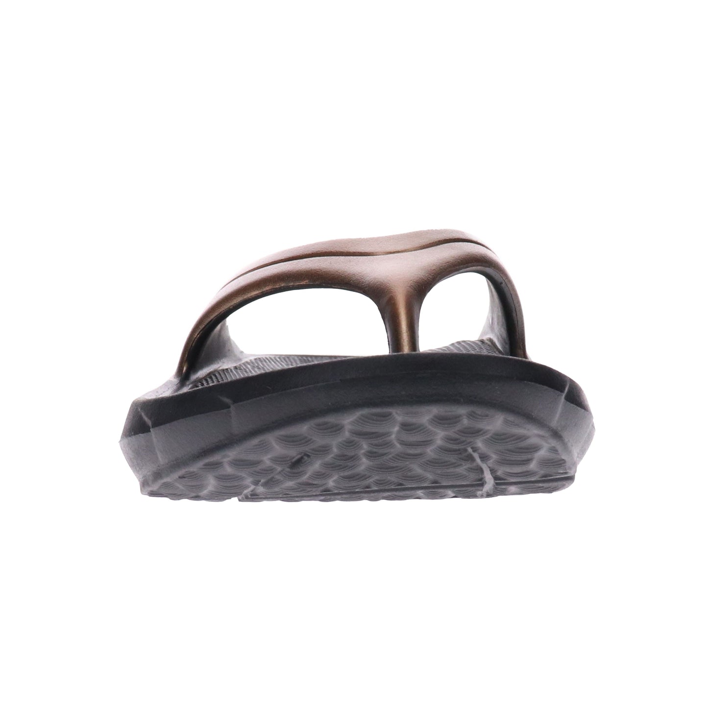 Vitality EVA Black/Bronze Toe Post Sandal - Vitasole