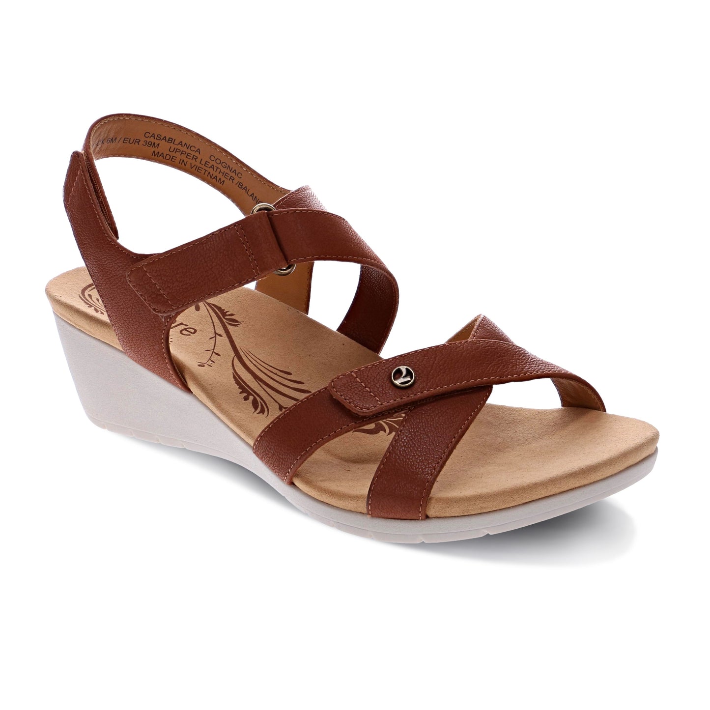 Casablanca Wedge Sandal - Cognac