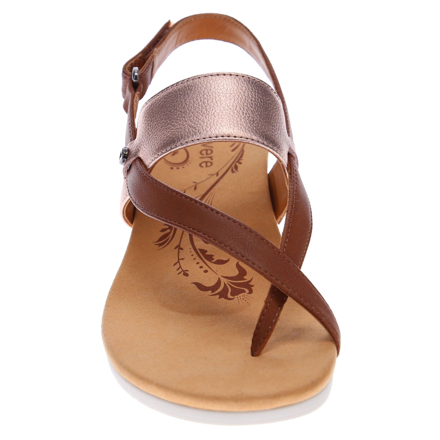 Honolulu Wedge Sandal - Cognac/Rose