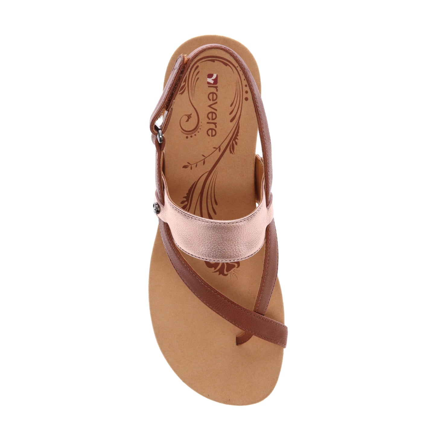 Honolulu Wedge Sandal - Cognac/Rose