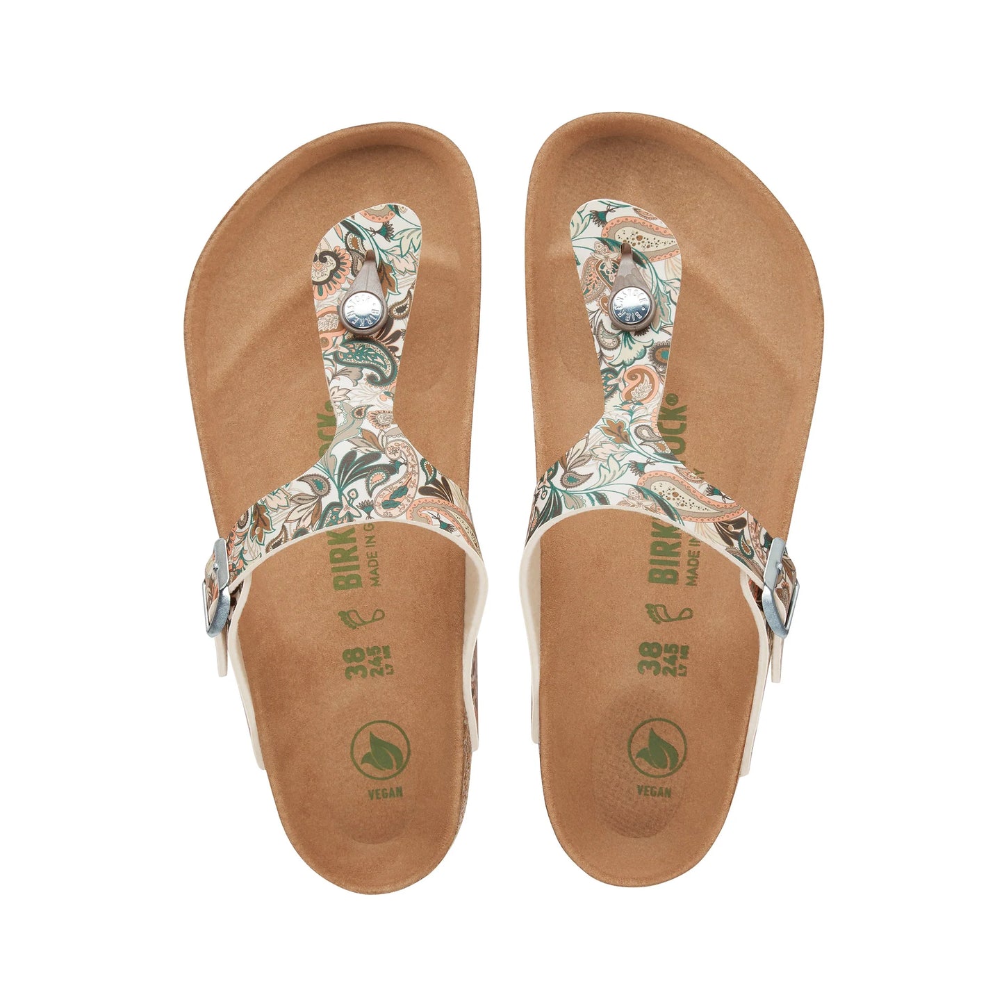 Gizeh Vegan Paisley Light Rose Birko-Flor Sandal