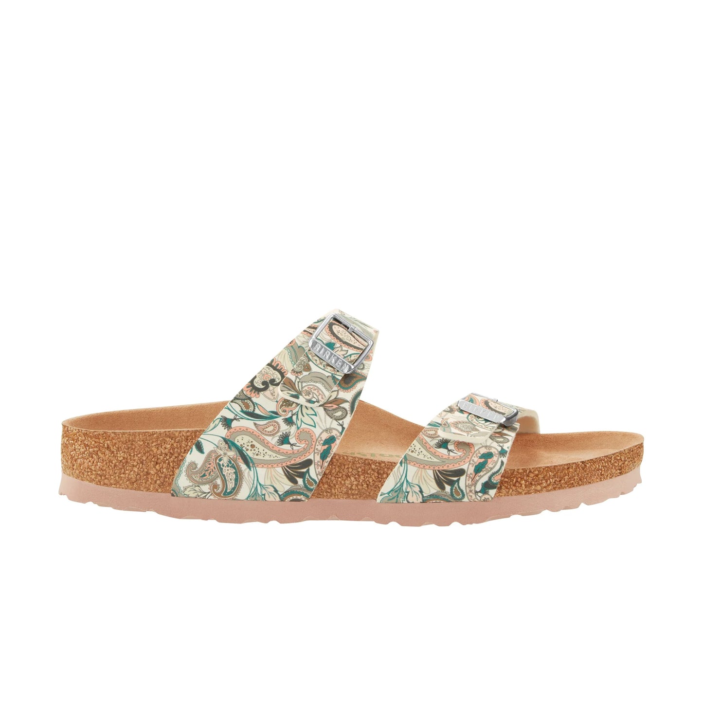 Sydney Vegan Birko-Flor Sandal - Paisley Light Rose