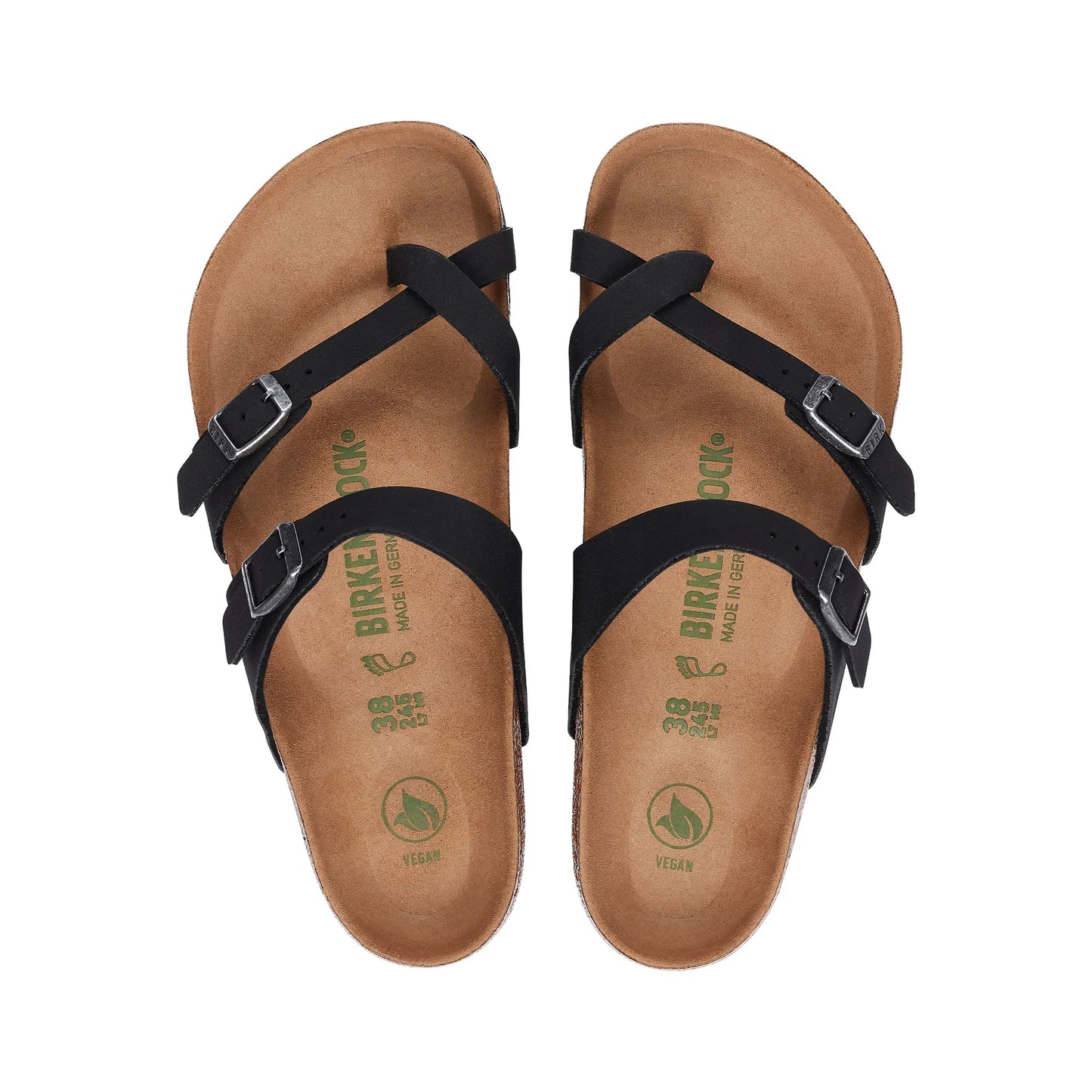 Mayari Earthy Vegan BirkiBuc Sandal - Black