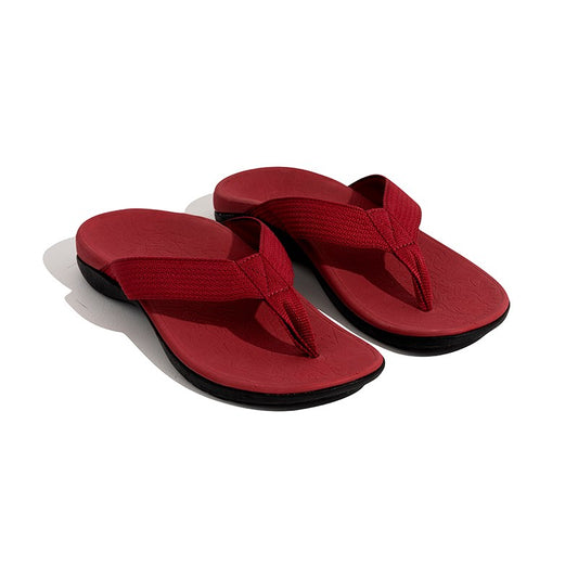 Axign Premium Orthotic Flip Flops Red
