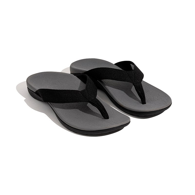 Axign Premium Orthotic Flip Flops Grey/Black